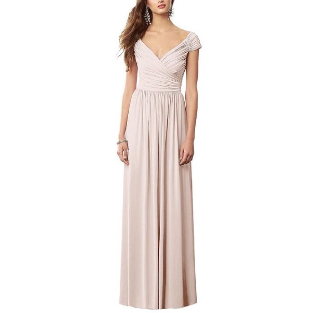 AFTER SIX Style 6697 Bridesmaid Formal Gown Blush Pink Sz 16